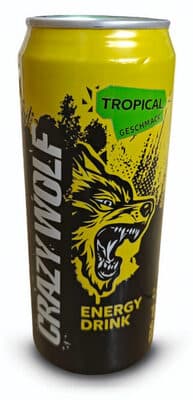 Crazy Wolf Energy Drink Tropical Geschmack