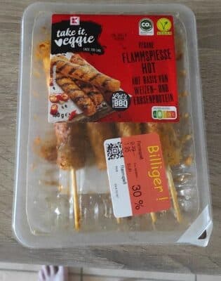 Vegane Flammspiesse hot