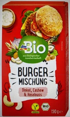 Burgermischung Dinkel, Cashew & Haselnuss dmBio