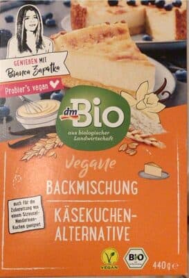 Vegane Backmischumg Käsekuchenalternative
