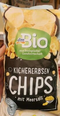 Kichererbsenchips mit Salz