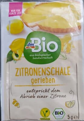 Zitronenschale gerieben