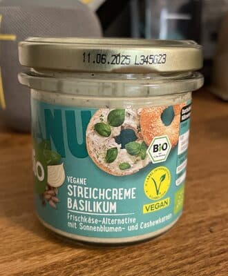 Vegane Streichcreme Basilikum