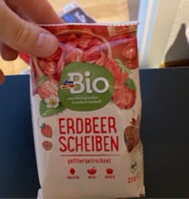 gefriergetrocknete Erdbeeren