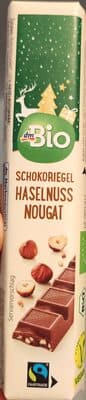 Schokoriegel Haselnuss Nougat