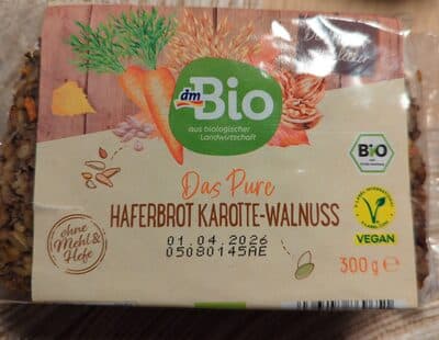 Haferbrot Karotte-Walnuss