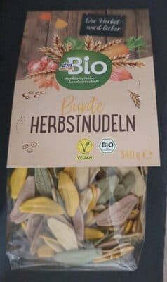 Bunte herbstnudeln