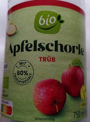 Apfelschorle trüb