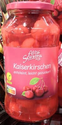 Kaiserkirschen, entsteint, leicht gezuckert