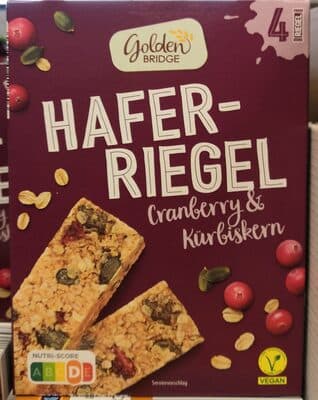 Haferriegel Cranberry & Kürbiskern