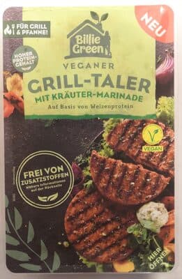 Veganer Grill-Taler mit Kräuter-Marinade