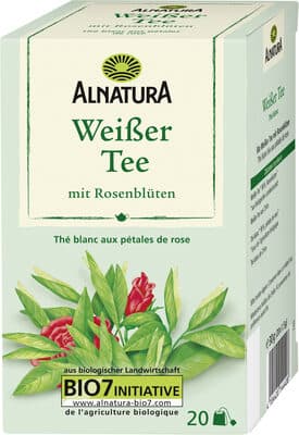 Weiß.Tee m. Rosenbl. Btl