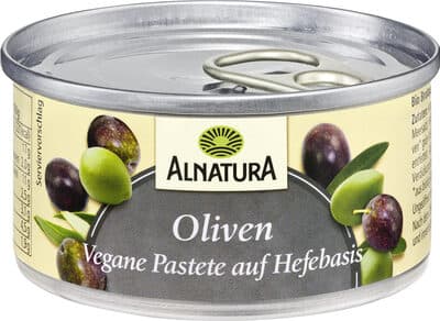 Vegane Pastete auf Hefe-Basis Olive