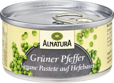 Grüner Pfeffer Vegane Paste auf Hefe-Basis