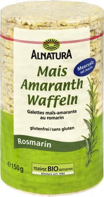 Mais-Amaranth Waffeln Rosmarin