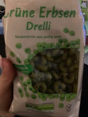 Nudel, Grune Erbsen Drelli