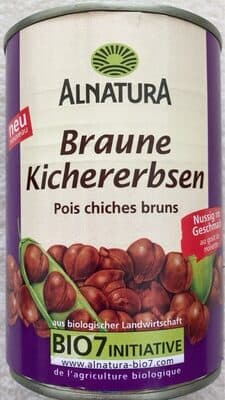 Braune Kichererbsen