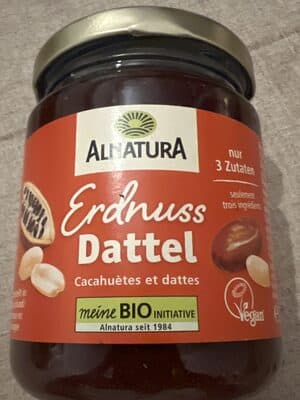 Erdnuss-Dattel-Kakao Creme