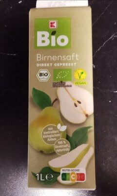 Birnensaft, Bio