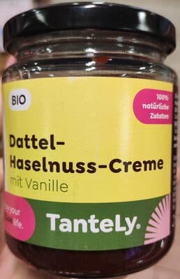 Dattel-Haselnuss Creme mit Vanille