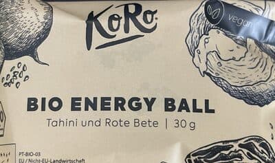 Bio Energy Ball | Tahini und Rote Beete