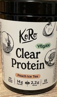 Clear Protein Peach Ice Tea