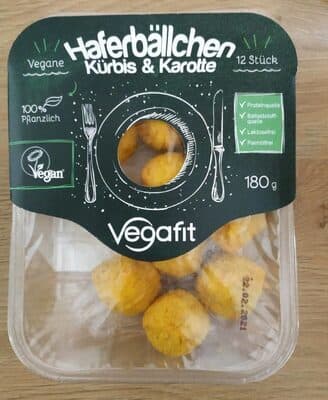 Haferbällchen Kürbis & Karotte