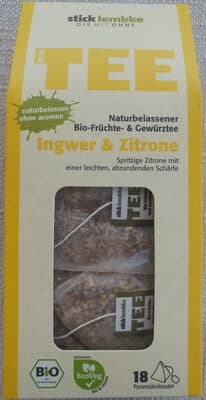 Der Tee Ingwer & Zitrone