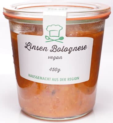 Linsen Bolognese vegan
