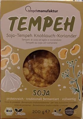 Soja-Tempeh Knoblauch-Koriander