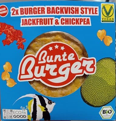Burger Backvish style jackfruit & chickpea
