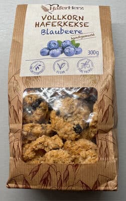 Volkorn Haferkekse Blaubeere