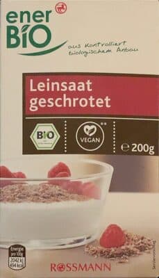 Leinsaat geschrotet