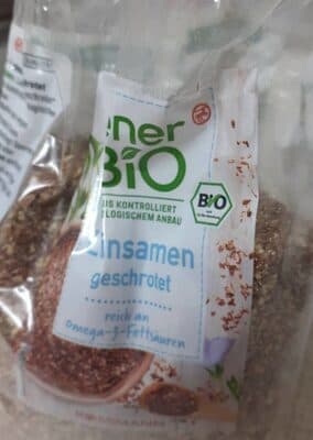 Leinsamen geschrotet