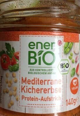 Mediterrane Kichererbse Protein Aufstrich