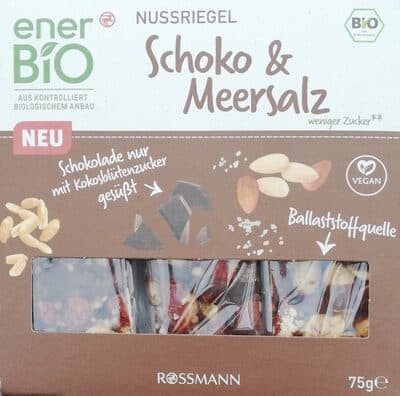 Nussriegel Schoko Meersalz