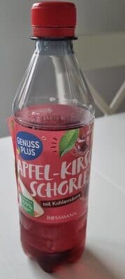 Apfel-Kirsch Schorle mit Kohlensäure