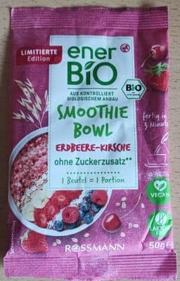 Smoothie Bowl Erdbeer-Kirsche
