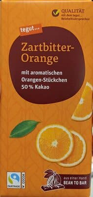 Zartbitterschokolade Orange
