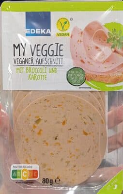 My Veggie Veganer Aufschnitt mit Broccoli und Karotte