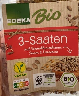 3 Saaten Knäckebrot mit Sonnenblumenkernen, Sesam und Leinsamen