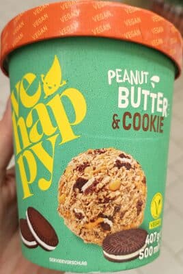 Peanut Butter & Cookie Eis aus Mandelbasis