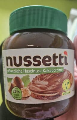 Nussetti vegane Haselnuss-Kakaocreme