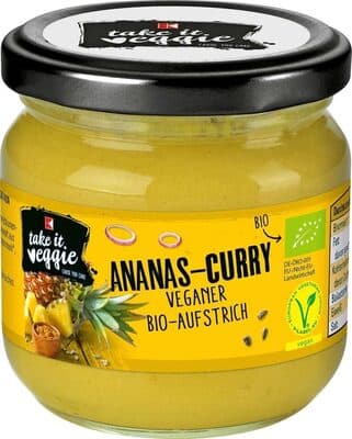 K-take it veggie Bio Brotaufstrich Ananas Curry
