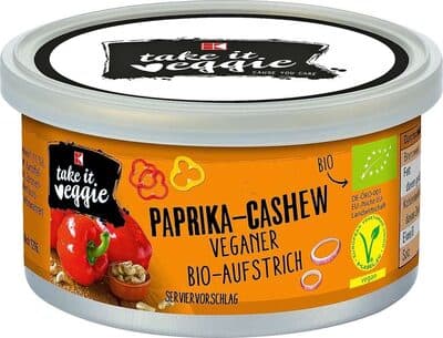 K-take it veggie K-takeit veggie Bio Brotaufstrich Paprika Cashew