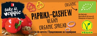 K-take it veggie Organic Bread Spread Paprika Cashew
