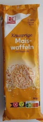 Knusprige Maiswaffeln mit Meersalz