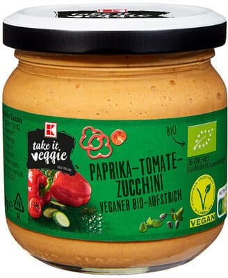 K-take it veggie Bio Brotaufstrich Paprika Zucchini