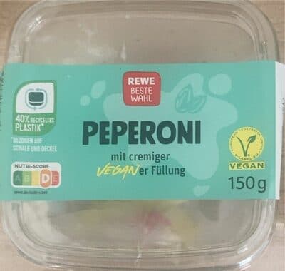 Peperoni mit cremiger veganer Füllung
