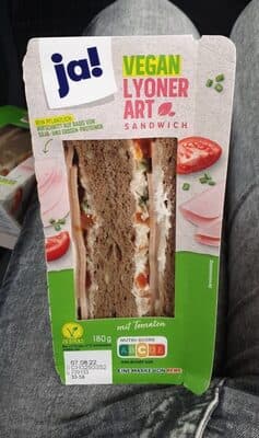 Vegan Lyoner Art Sandwich